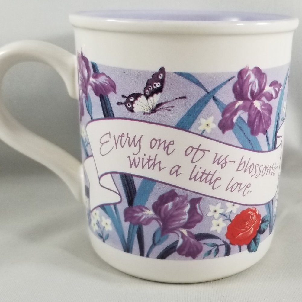 Carlton Cards Stoneware Everyone Blossoms with Love Butterfly Mug Coffee Tea